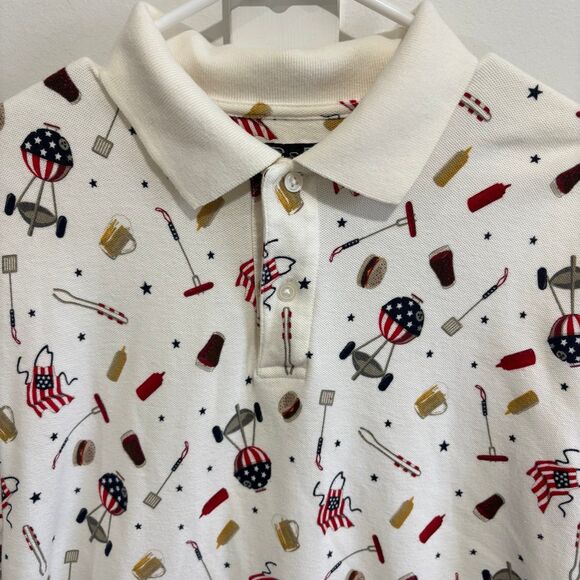 croft & barrow Other - Croft & Barrow Sport BBQ 4th Of July Memorial Day S/S Polo Shirt Top